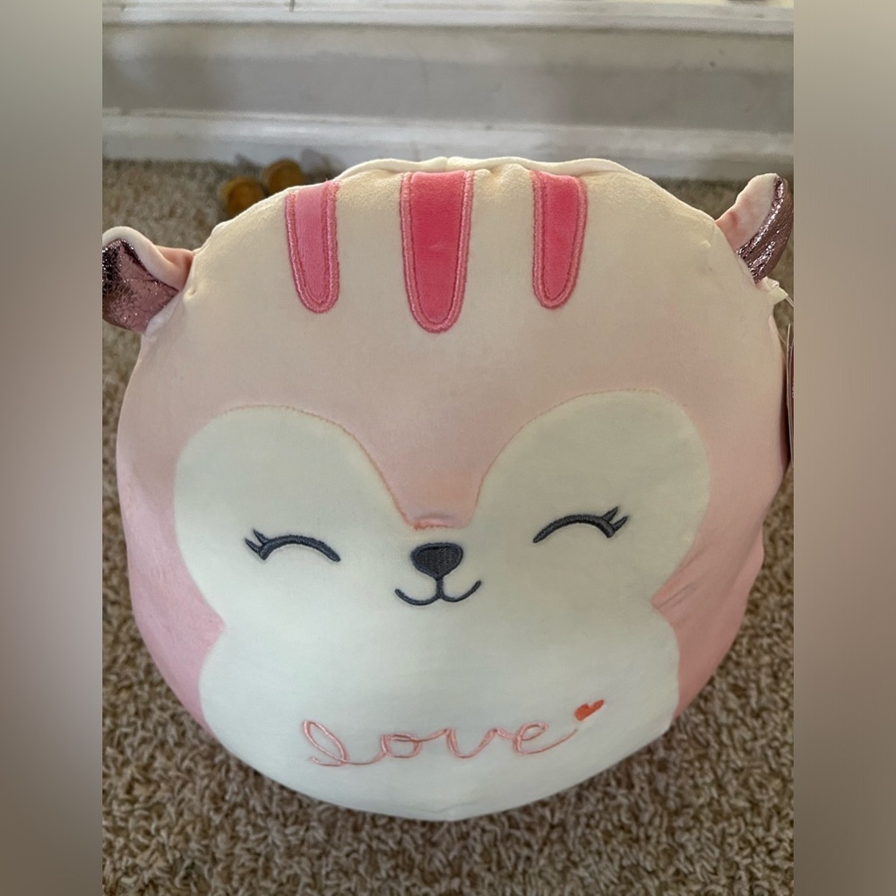 Original Squishmallow Lane the Squirrel 11” Plush Love Valentines 2023. EUC - Picture 6 of 8